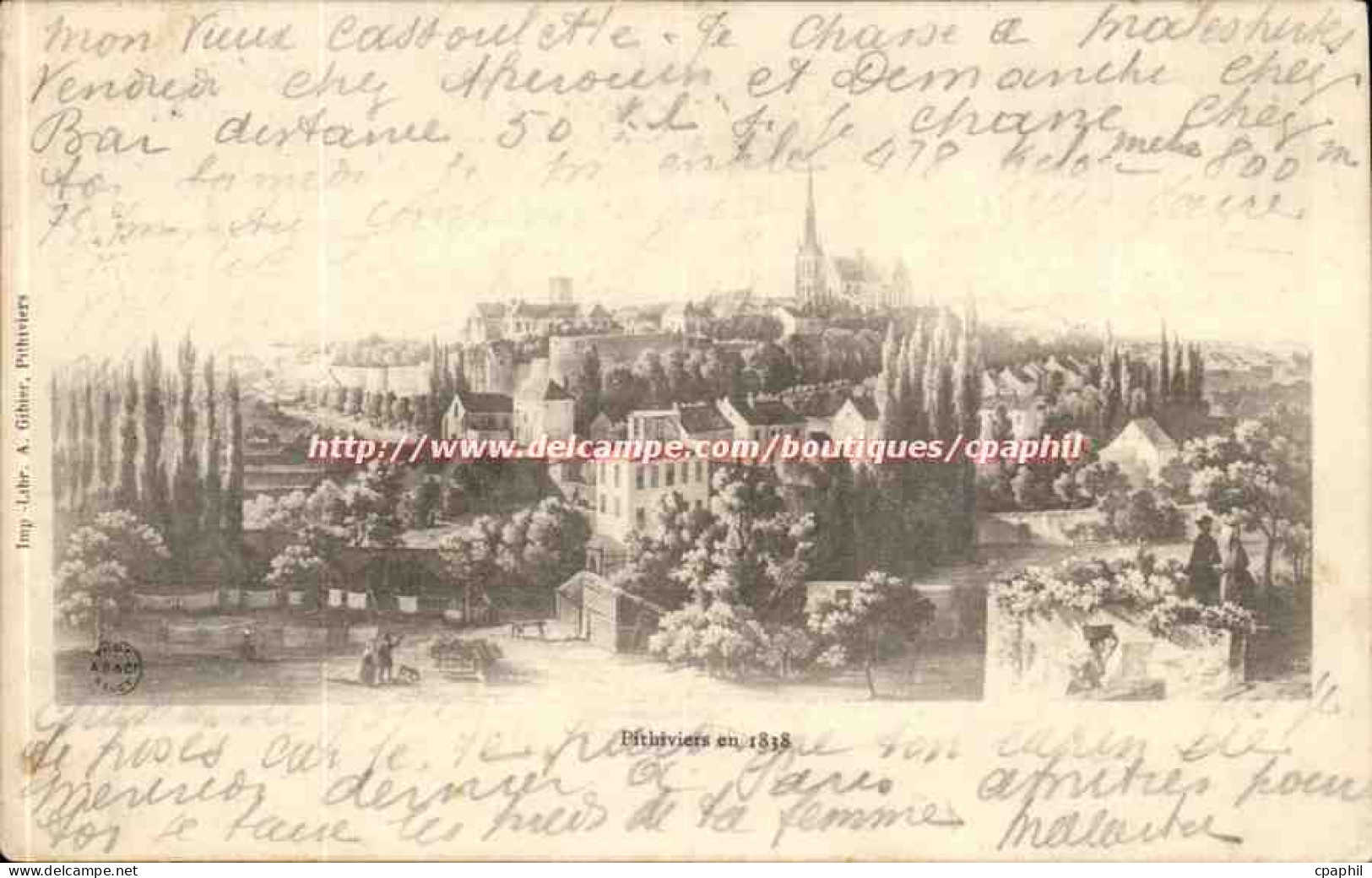Pithiviers en 1818 - CPA