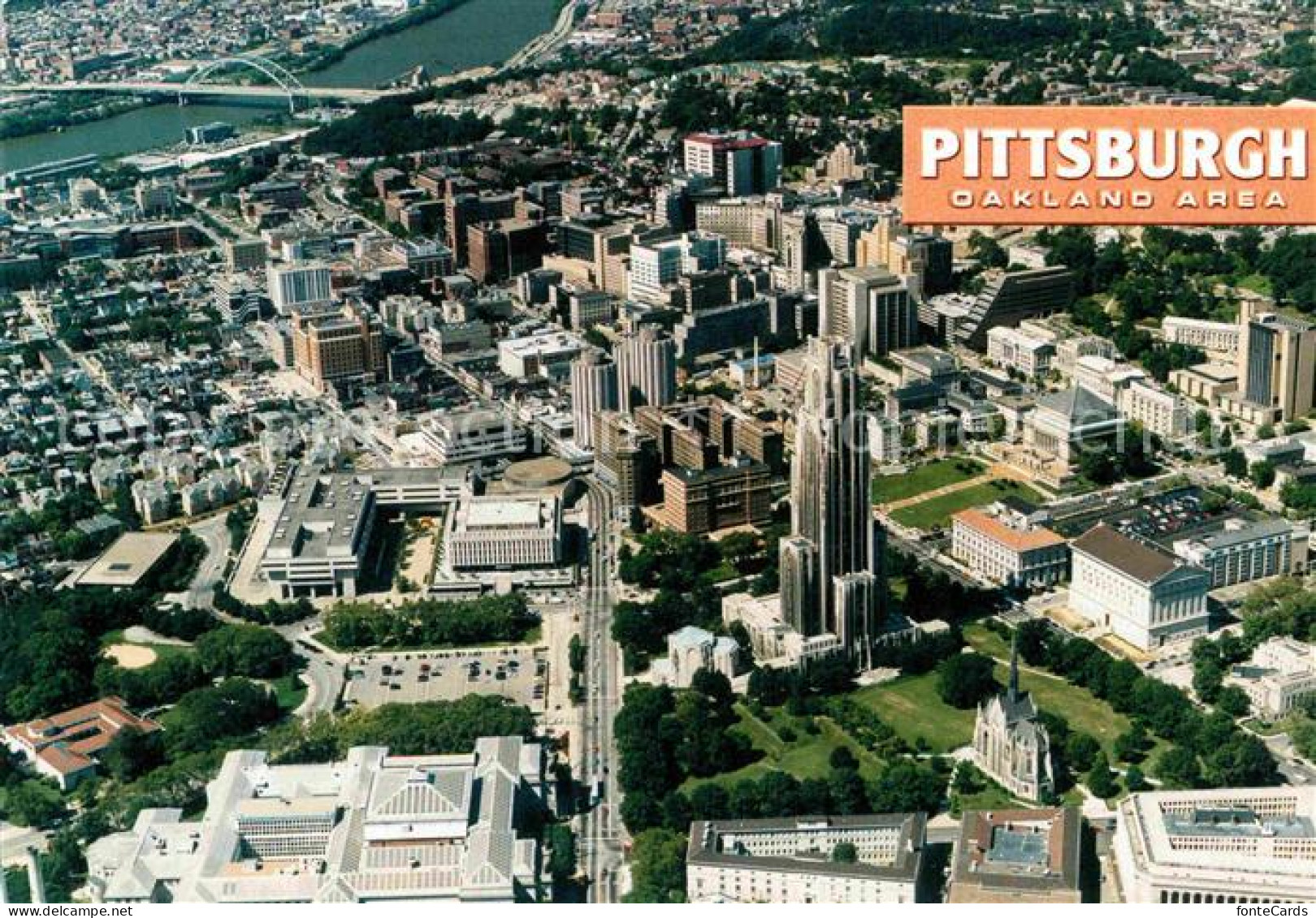 Pittsburgh Fliegeraufnahme Oakland area