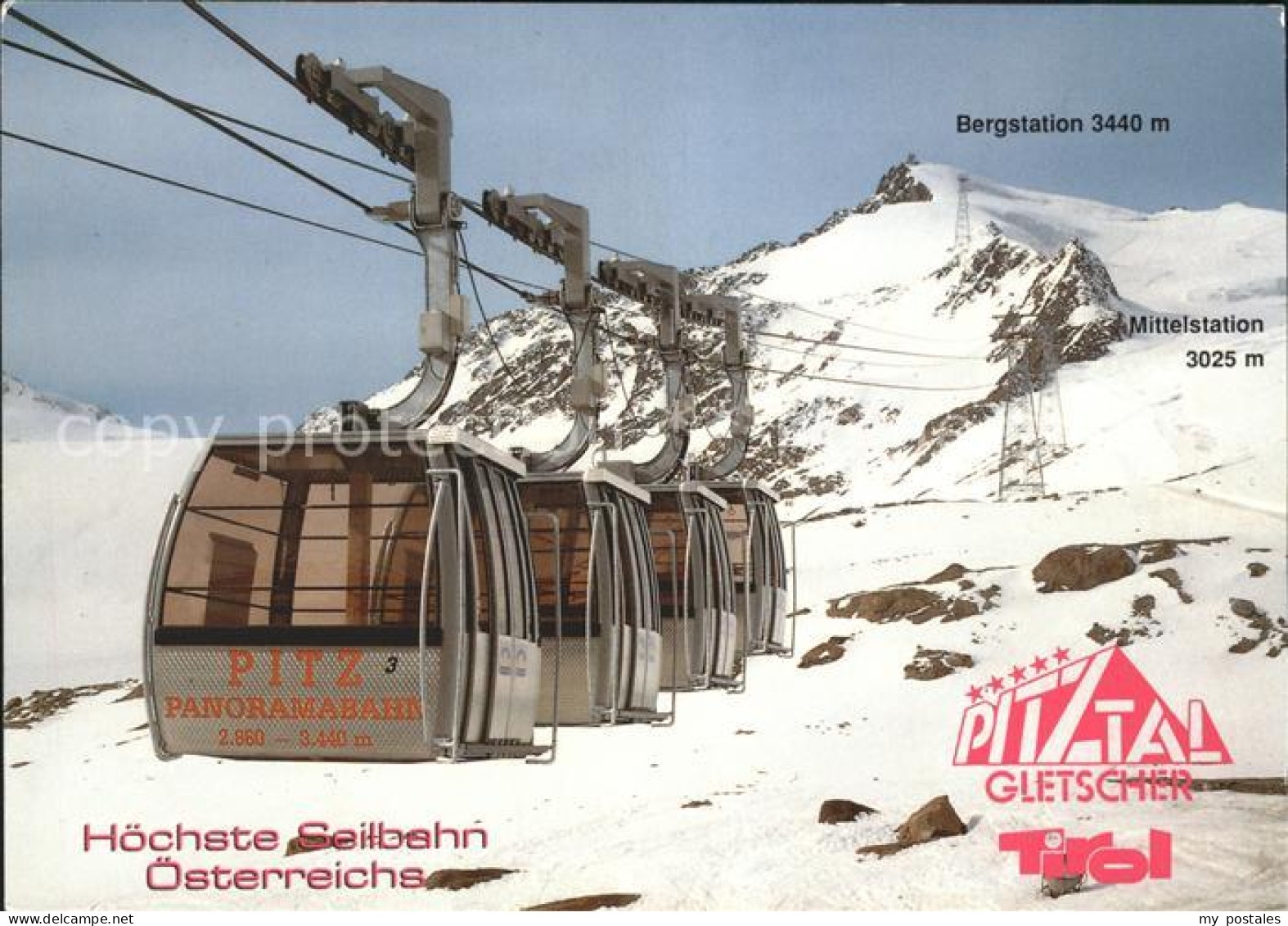 Pitztal Seilbahn Bergstation Mittelstation