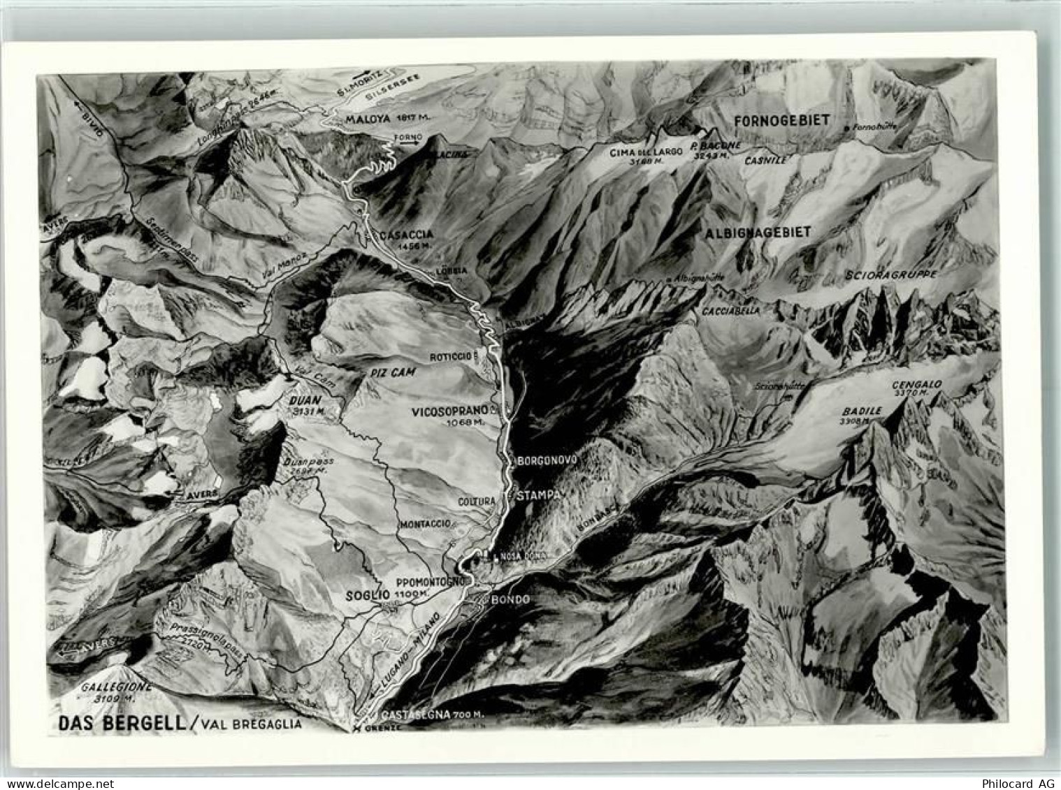 Piz Cam - Landkarte Das Bergell Val Bregaglia - 10271769