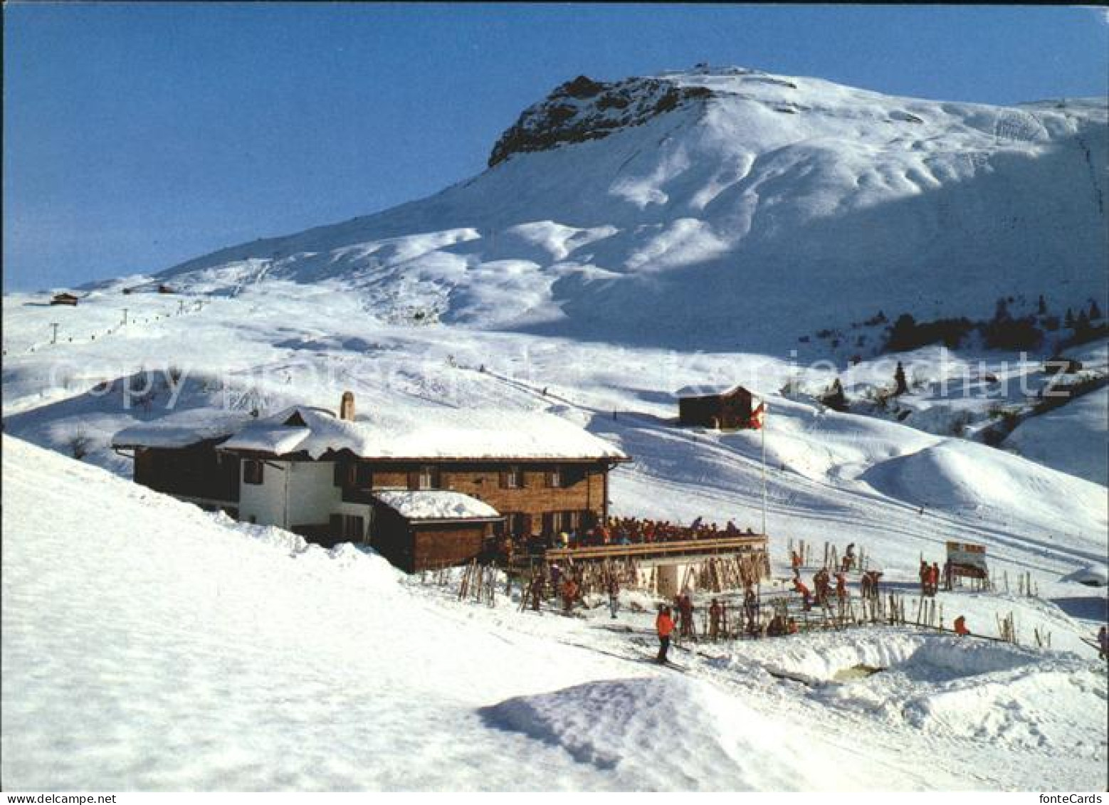 Piz Mundaun Bergrestaurant Cuolm Sura Skigebiet