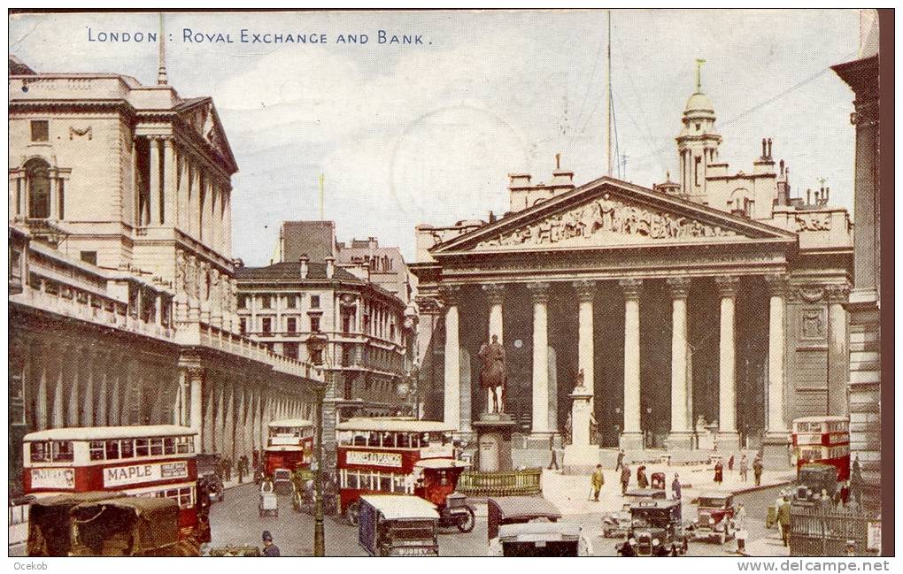 PK Groot Brittanie - London - Londen Royal Exchange and Bank - 1946