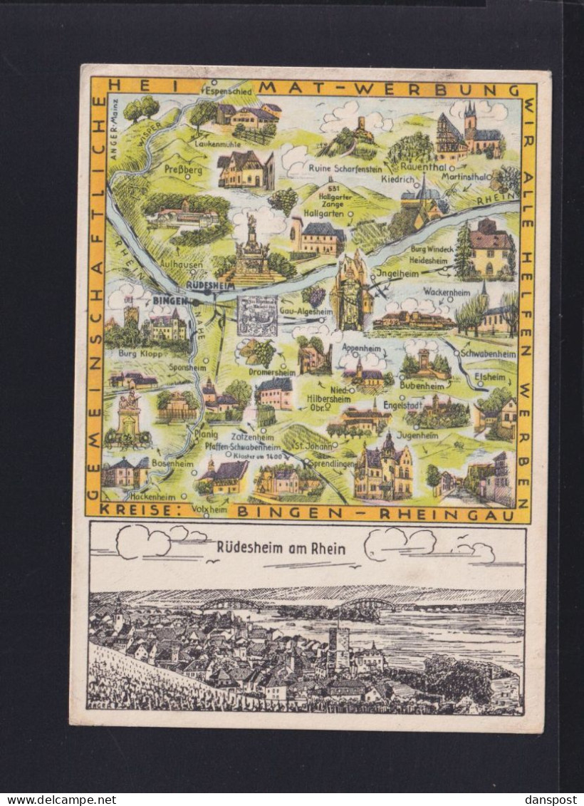 PK Rüdesheim Karte ungebraucht