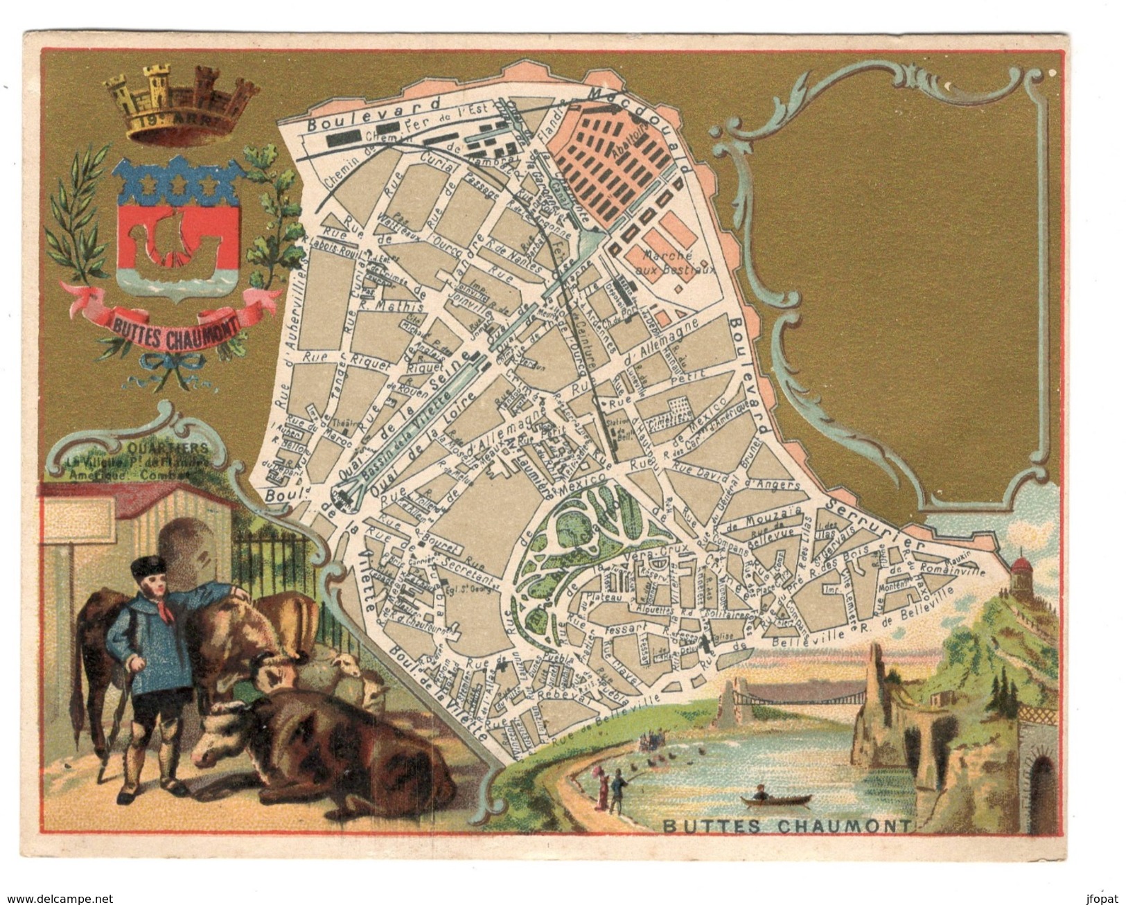 Plan du 19ème arrondissement