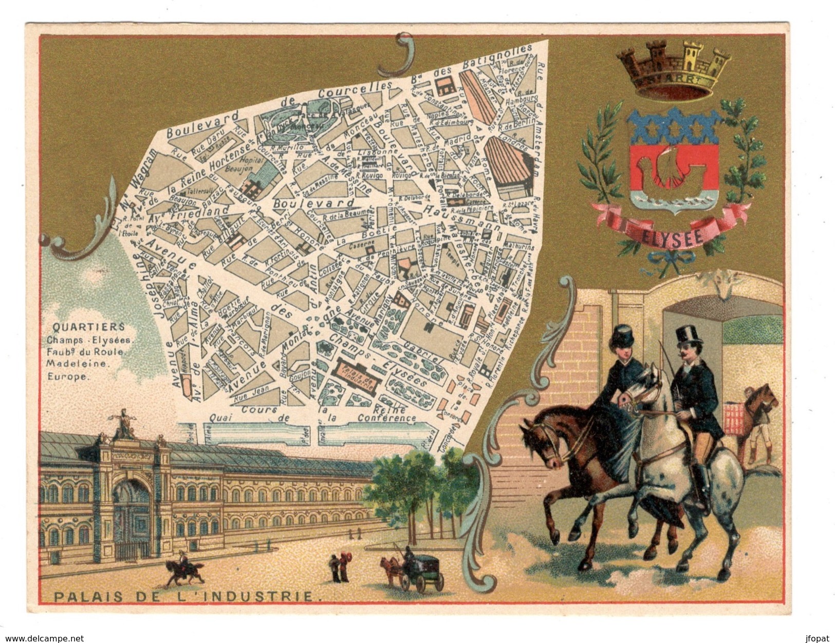 Plan du 8ème arrondissement