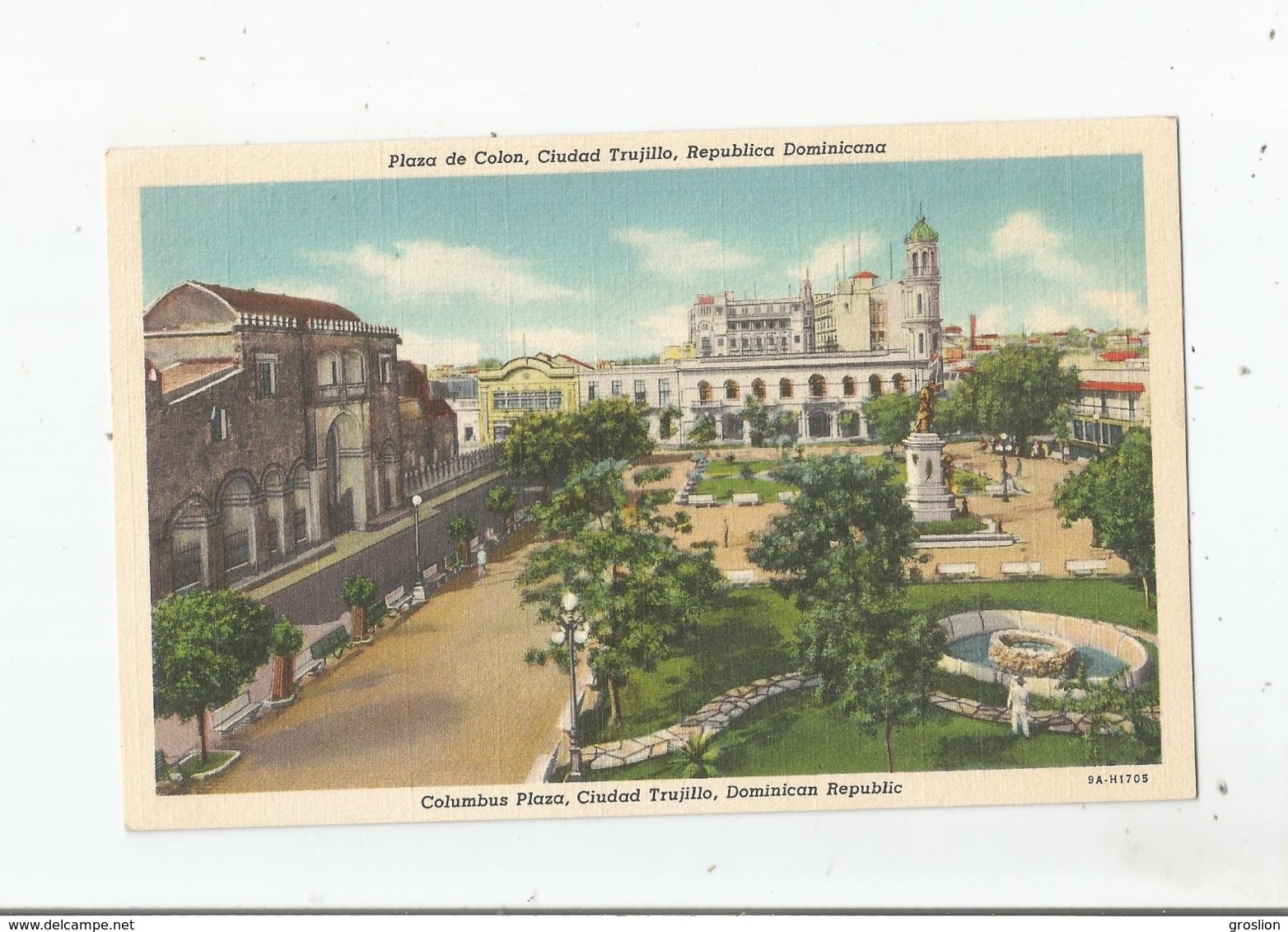 PLAZA DE COLON CIUDAD TRUJILLO REPUBLICA DOMINICANA 9.1705