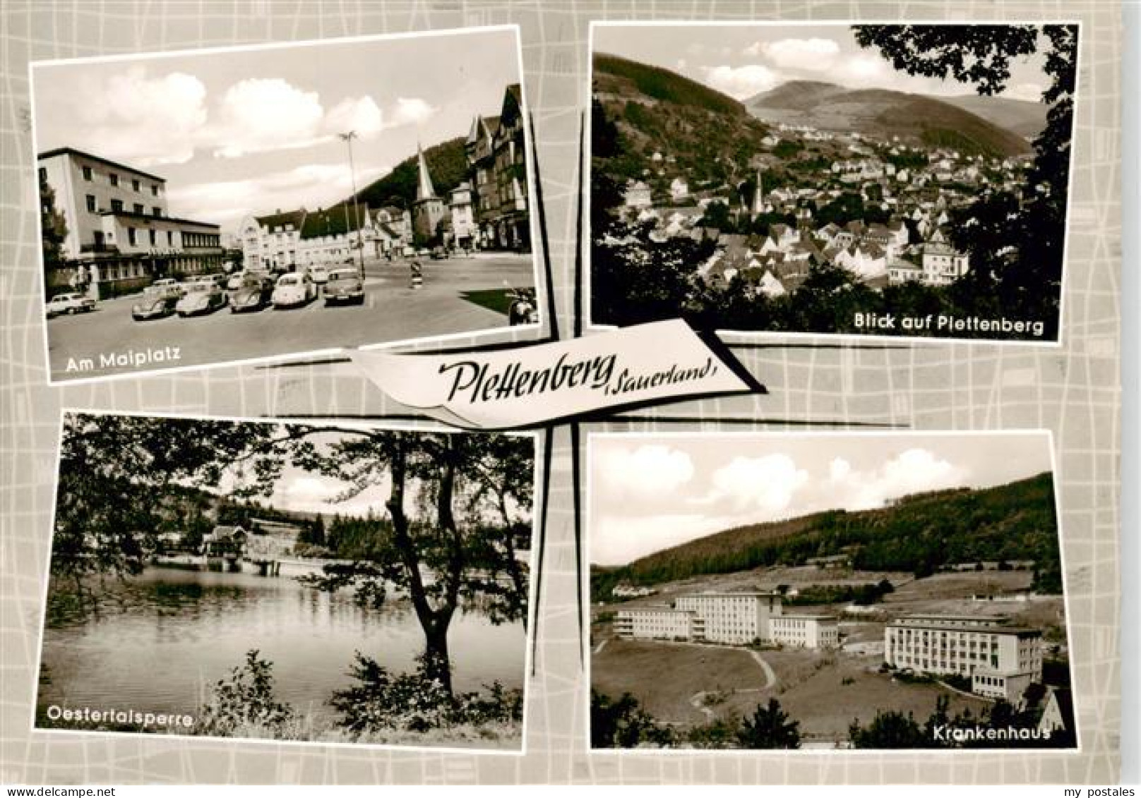 Plettenberg Maiplatz Ortsansicht Oestertalsperre Krankenhaus