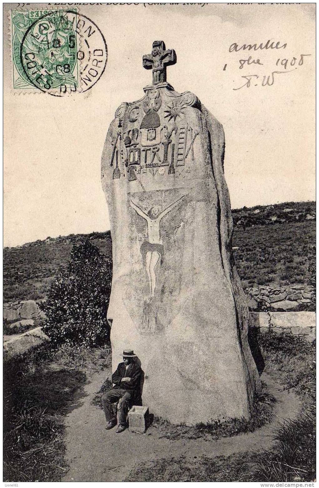 PLEUMEUR-BODOU : (22) Menhir de PENVERN