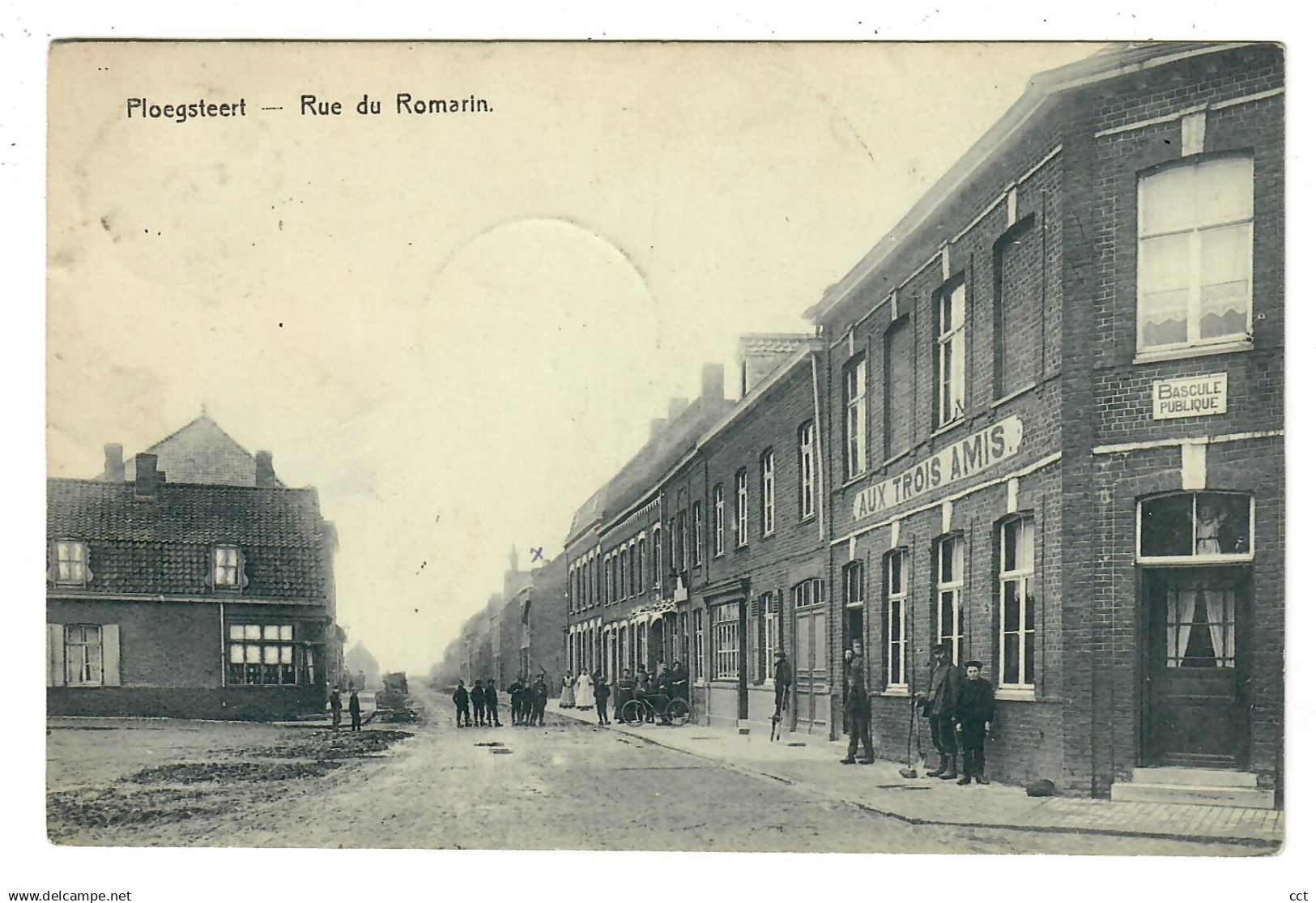 Ploegsteert  Comines    Rue du Romarin  (Estaminet  Aux Trois Amis)