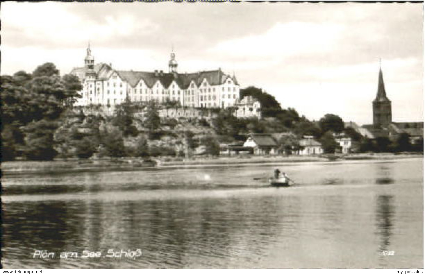 Ploen See Ploen Schloss ungelaufen ca. 1955
