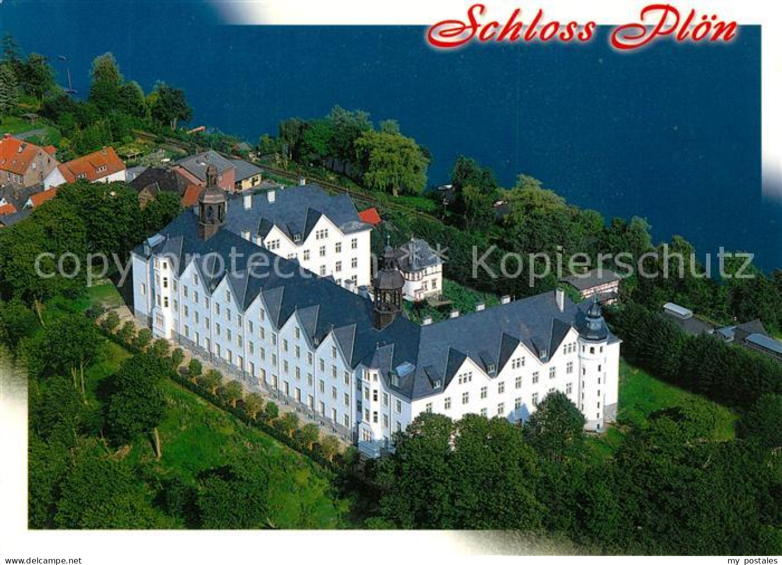Ploen See Schloss Ploen Fliegeraufnahme