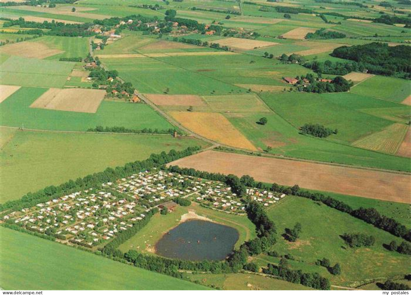 Ploenjeshausen Bremervoerde Campingplatz Duxbachtal Fliegeraufnahme
