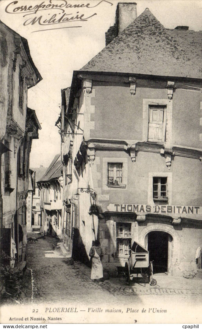 Ploermel CPA Vieille maison place de l'union