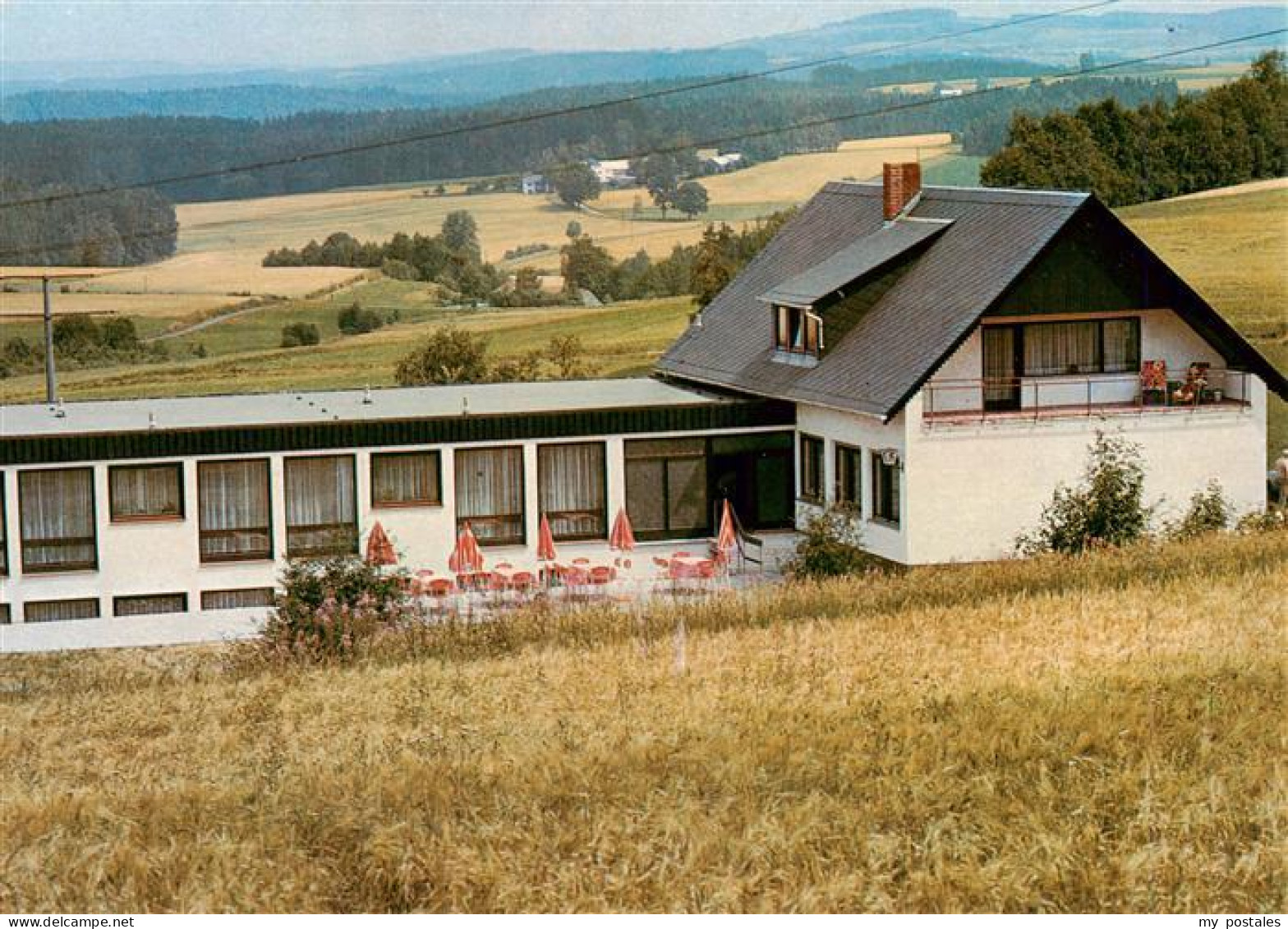 Ploessberg Oberpfalz Tirschenreuth Bayern Haus-Christel Hotel Terrasse Sonnensch