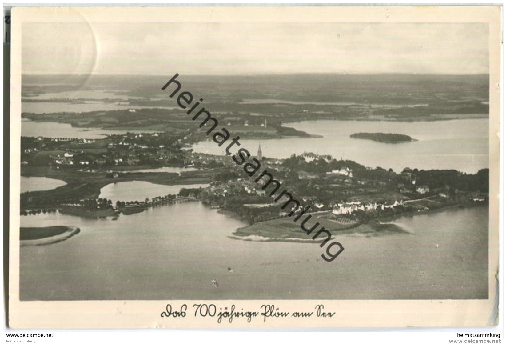 Plön - Luftaufnahme - Foto-AK - Verlag F. Henning Plön