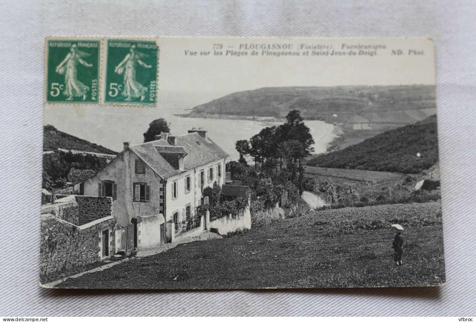 Plougasnou, vue sur les plages de Plougasnou et saint Jean du Doigt, Finistère 29