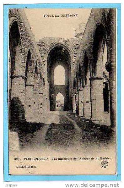 PLOUGONVELIN --  Vue Intérieure de l'Abbaye de.....