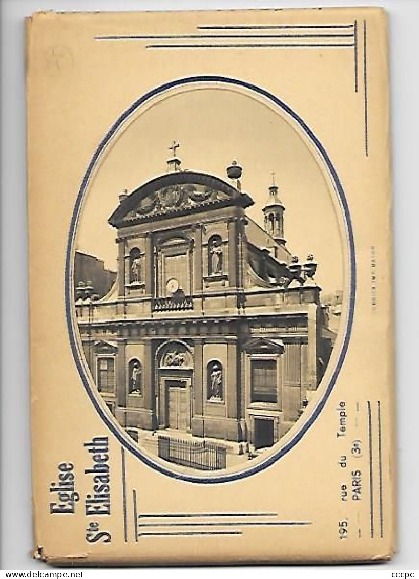 Pochette de 12 CP Paris Sainte-Elisabeth
