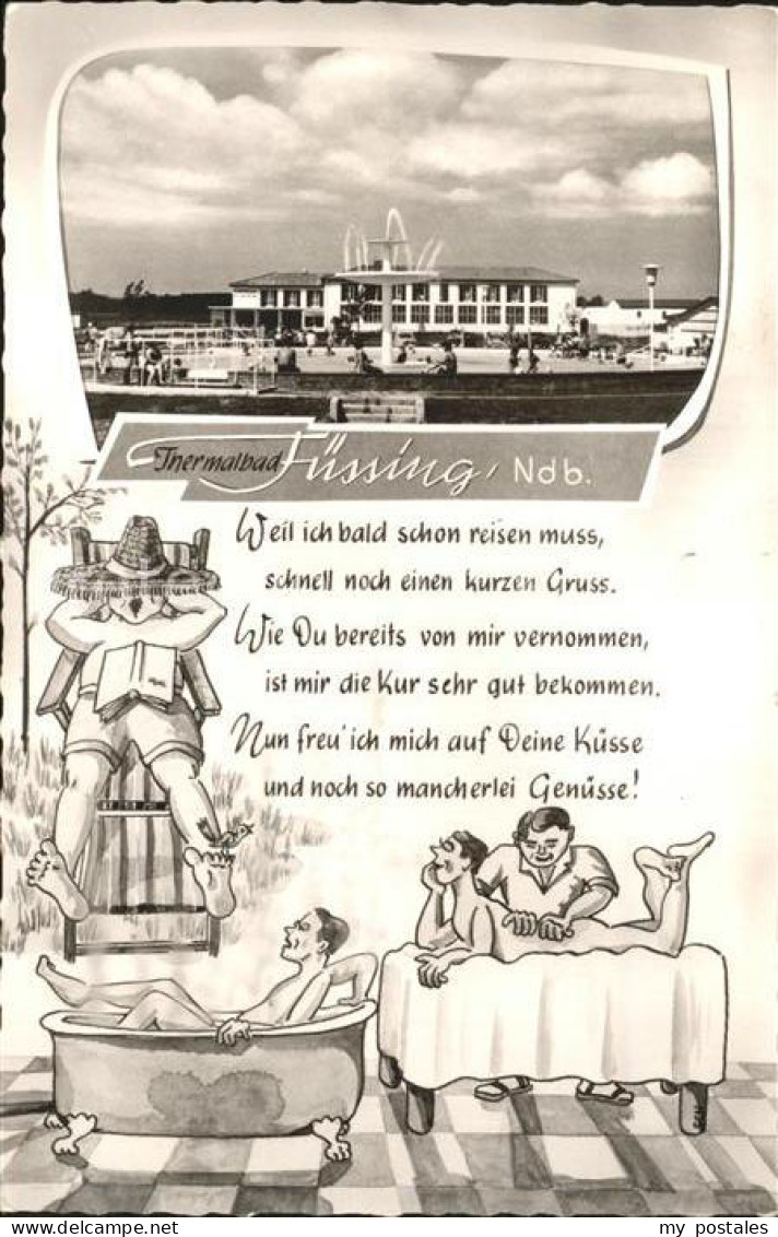 Pocking Thermalbad Fuessing Kuranwendungen Karikatur