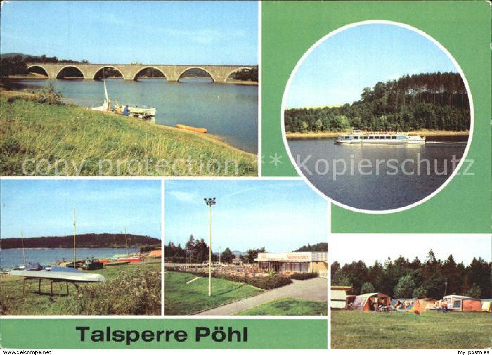 Poehl Vogtland Autobahnbruecke Attensalz Fahrgastschiff Poehl Bootsanlegestelle