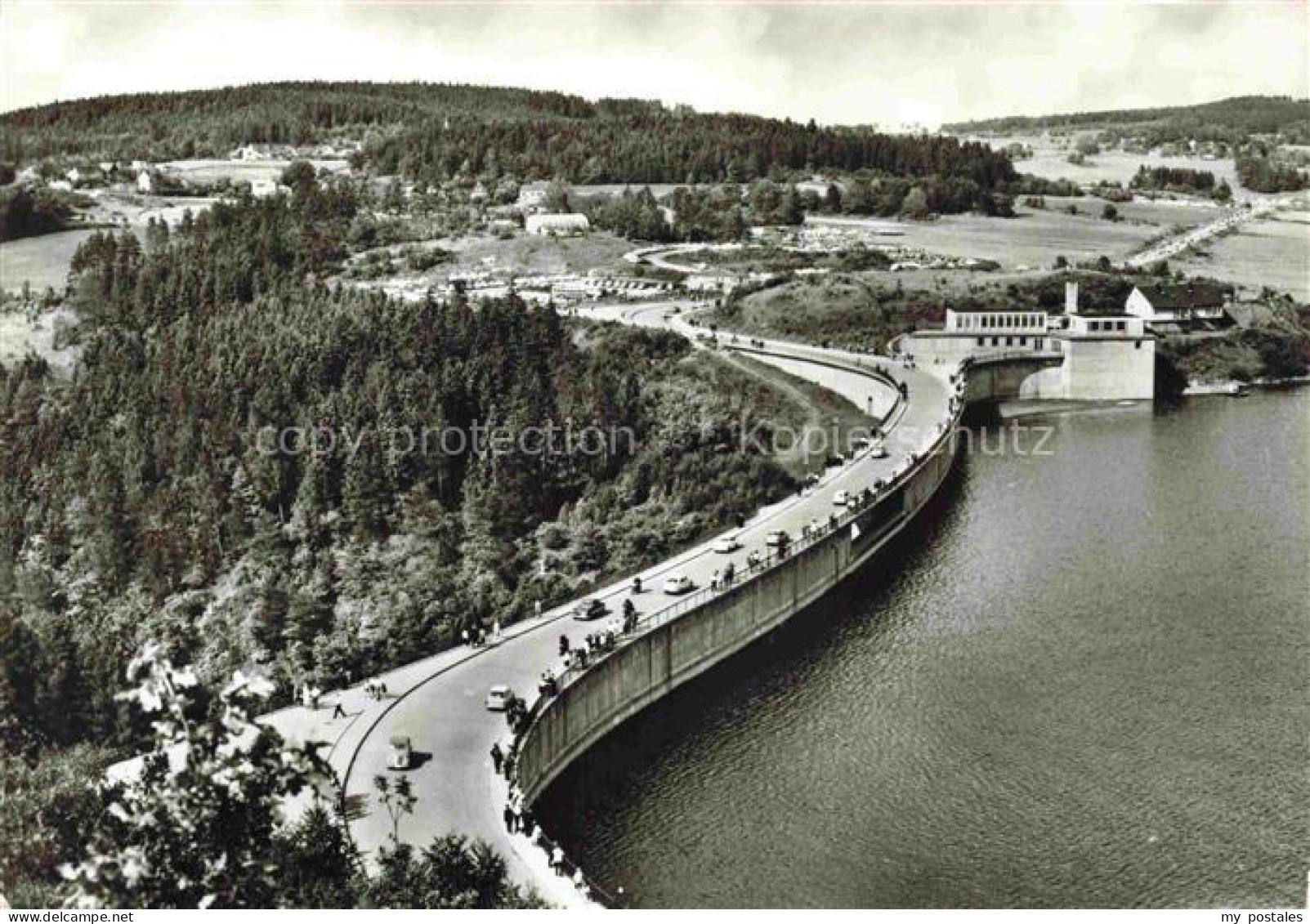 Poehl Vogtland Plauen Sachsen Talsperre Poehl Staumauer Stausee Wald Vogtland Pl