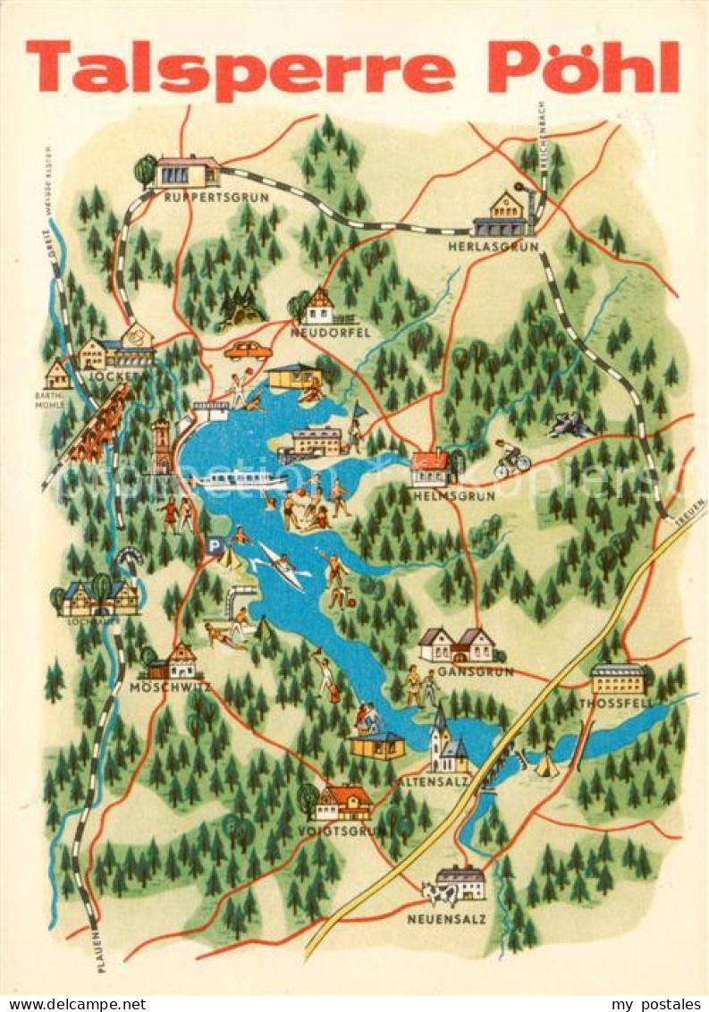 Poehl Vogtland Talsperre Poehl Gebietskarte