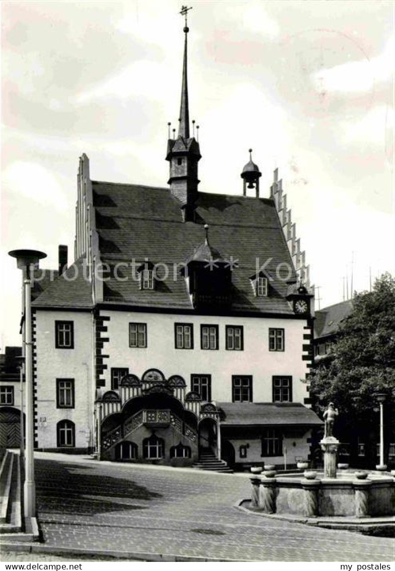 Poessneck Rathaus Brunnen
