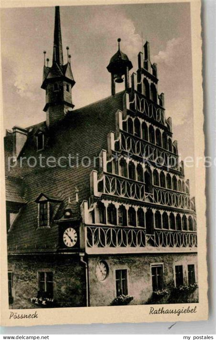 Poessneck Rathaus Giebel