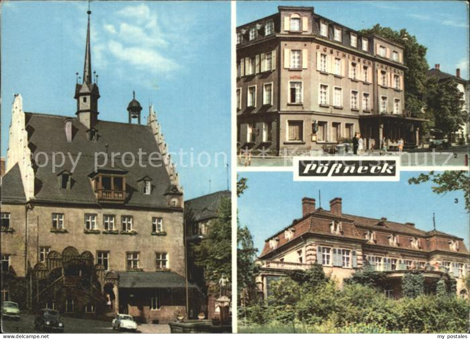 Poessneck Rathaus Posthirsch-Hotel