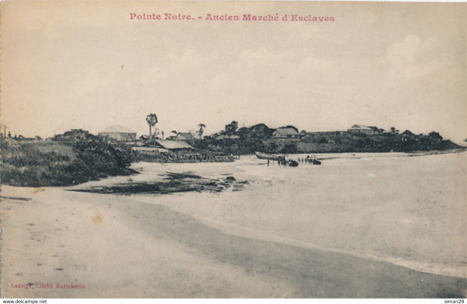 POINTE NOIRE - ANCIEN MARCHE D'ESCLAVES (CP DE CARNET)