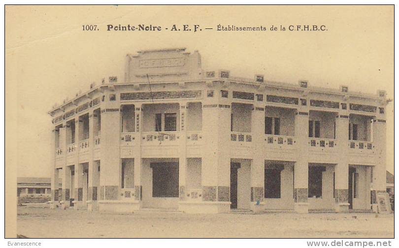 POINTE NOIRE / ETABLISSEMENT DE LA CFHBC   //////  REF21548