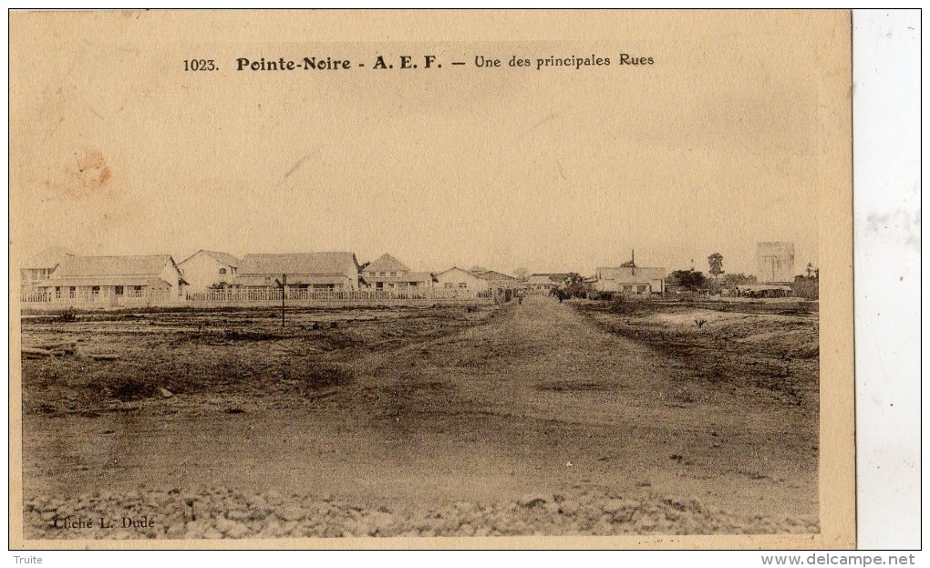 POINTE-NOIRE UNE DES PRINCIPALES RUES