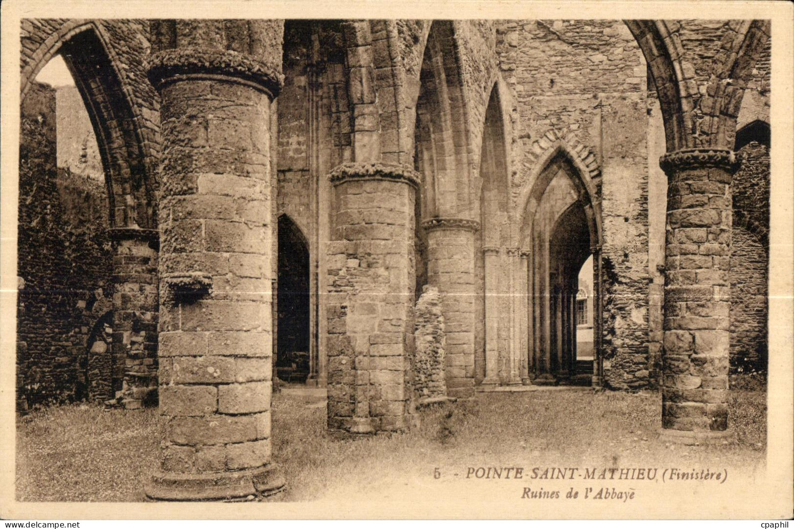 Pointe Saint Mathieu - Ruines de l Abbaye - CPA