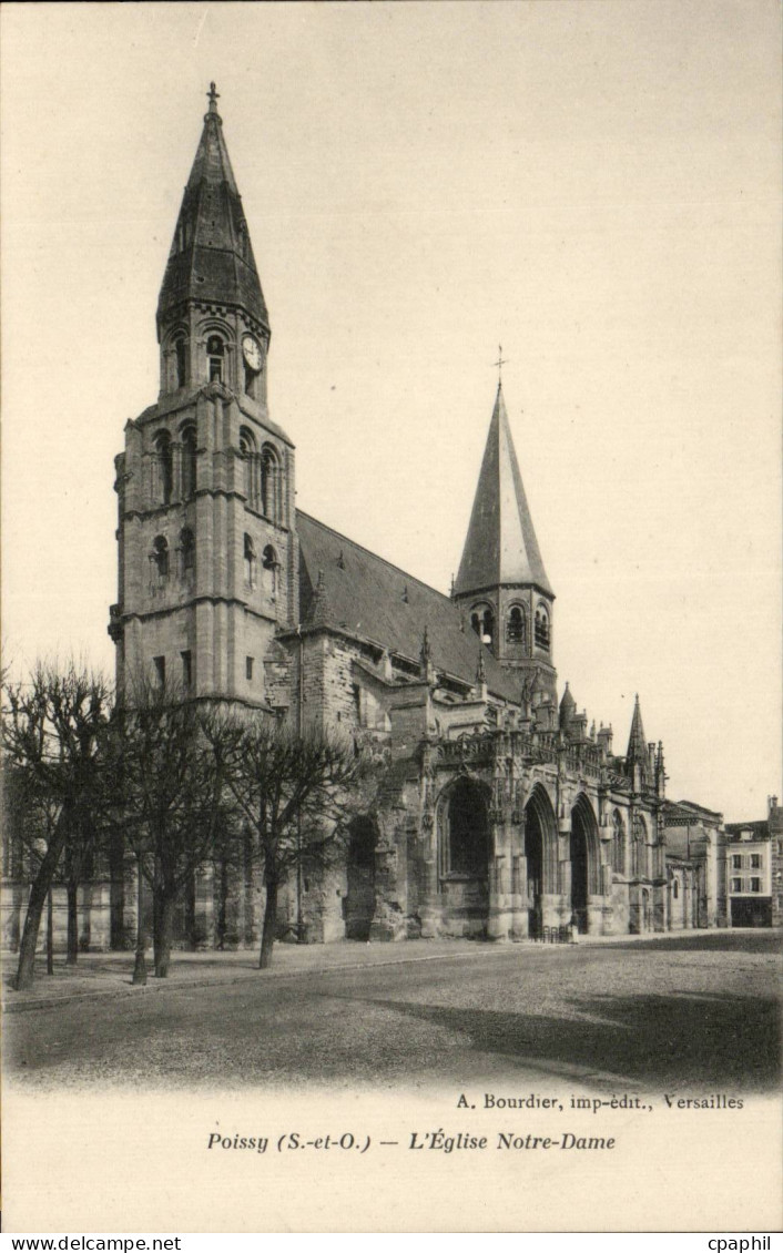 Poissy - L'Eglise Notre Dame - CPA