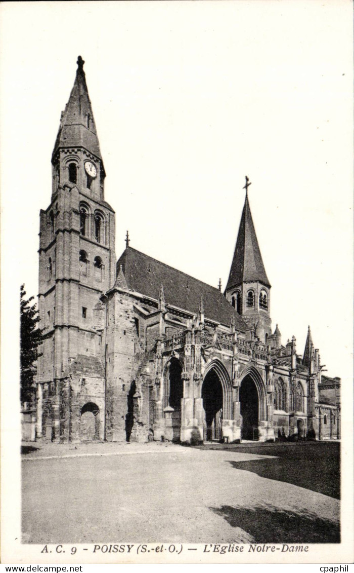 Poissy - L'Eglise Notre Dame CPA