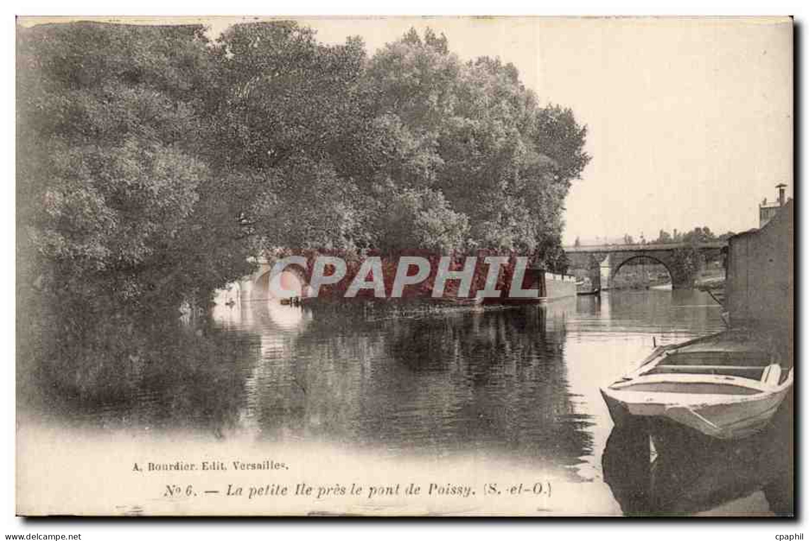 Poissy - Le Pont - La Petite Ile - CPA