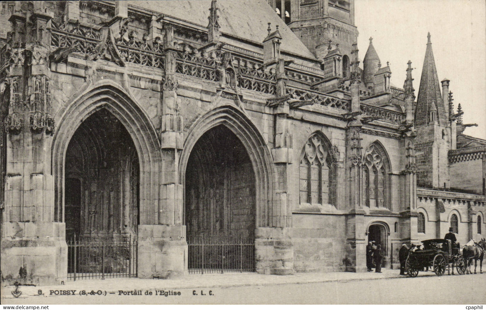 Poissy - Portail de l'Eglise - CPA