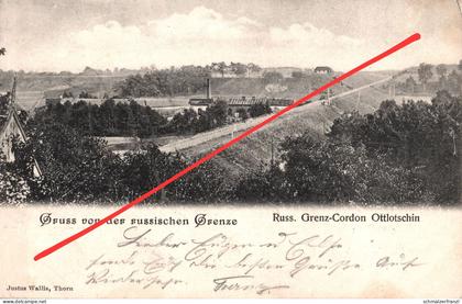 AK Ottlotschin Otloczyn 1902 Grenze Granica Граница Alexandrow Aleksandrowo Aleksandrow Kujawski Ciechocinek Thorn Torun