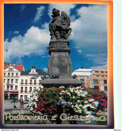 Carte Postale - Pologne - Cieszyn - Rynek - Monument - Fleurs - Voir Timbre de Pologne - CPM - Voir Scans Recto-Verso -