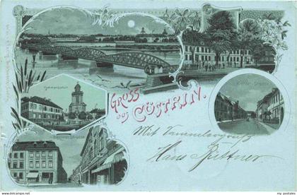 Cuestrin-Neustadt Kuestrin Ostbrandenburg Kostrzyn PL Panorama im Mondschein Kom