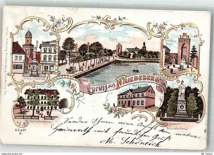 Friedeberg Neumark Strzelce Krajenskie 1901 Lithographie Gymnasium Krieg... - 13641201