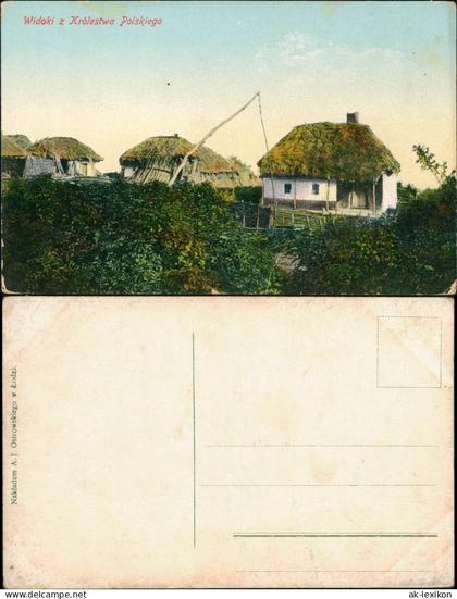Polen Polska Polen Häuser-Typen Widoki z Królestwa Polskiego 1910