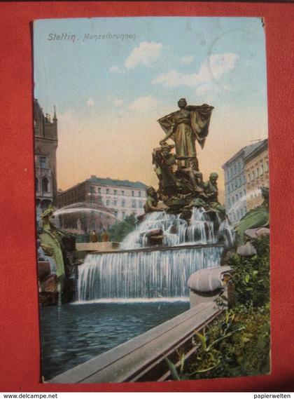 Szczecin / Stettin - Manzelbrunnen