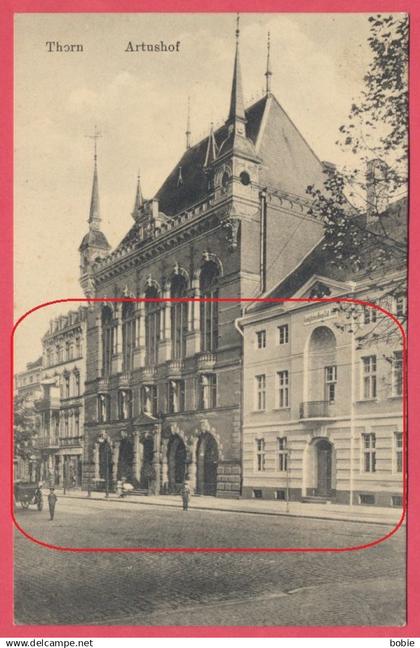 Thorn = Toruń - Polska Polen Poland : Artushof / Feldpost " Minenwerfer Ers. Batl. 2 in Thorn " Krieg 1914-18.