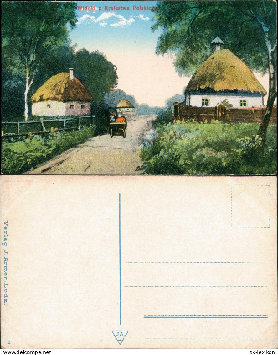 Polen Polska Polen / Polska Widoki z Królestwa Polskiego Dorf 1914