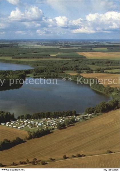 Berlinchen Neumark Fliegeraufnahme Camping am Glambecksee
