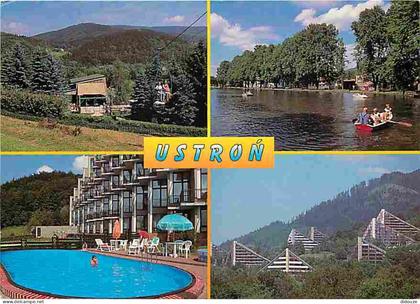 Carte Postale - Pologne - Ustron - Multivues - Piscine - Voir Timbre de Pologne - CPM - Voir Scans Recto-Verso - Poscard
