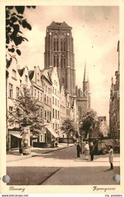 Danzig Westpreussen Jopengasse