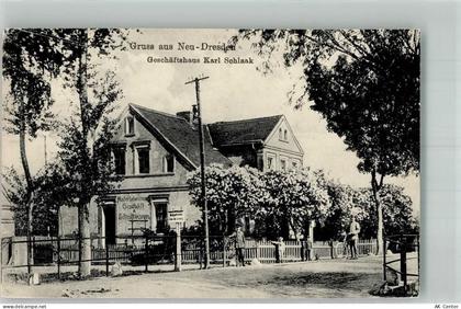 Königswalde Swierki Foto AK Geschäft Schlaak Neu-Dresden Osternberg - 13663695