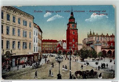 Krakau Kraków - Hauptring Rathausturm - 39509532